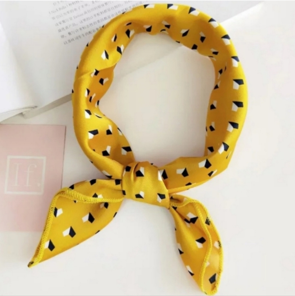 Silky Scarf For Head Bag Neck Hair Ponytail Wrist 18inx18in